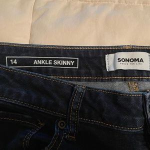 Sonoma Ankle Skinny Jeans size 14 New condition